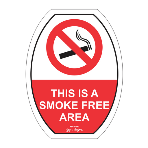 This is a Smoke Free Area Acrylic Signage