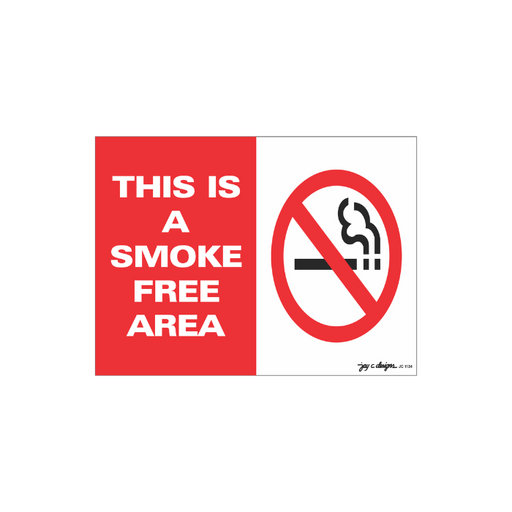 This is a Smoke Free Area Acrylic Signage