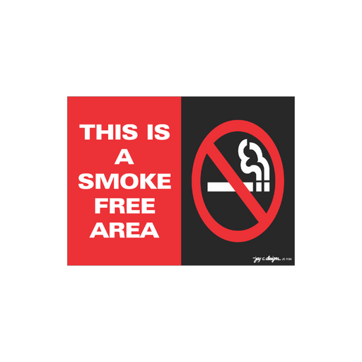 This is a Smoke Free Area Acrylic Signage