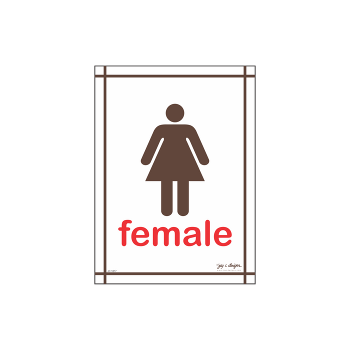 Female Restroom Acrylic Signage