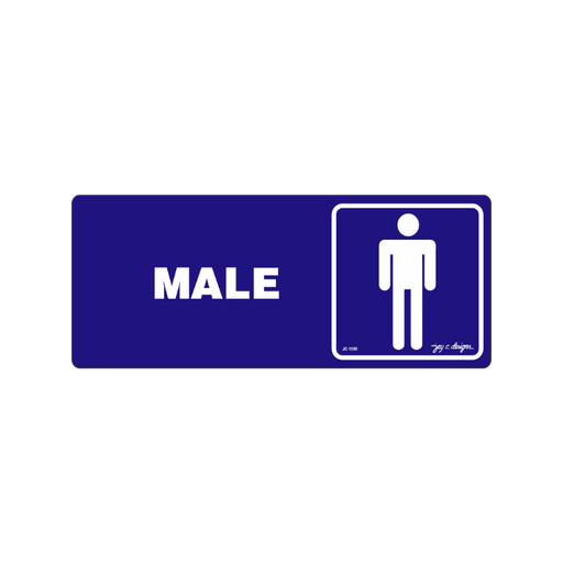 Male Restroom Acrylic Sign