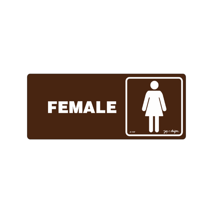 Female Restroom Acrylic Signage