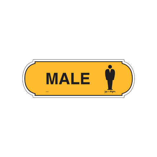 Male Restroom Signage