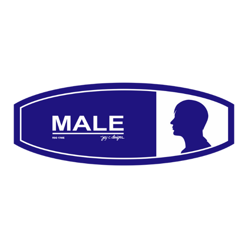 Male Restroom Acrylic Signage