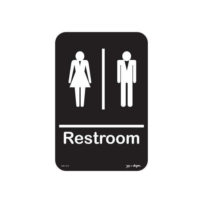 Restroom signage – Jay C. Designs