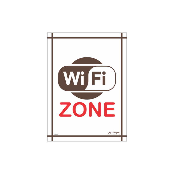 WiFi Zone Acrylic Signage