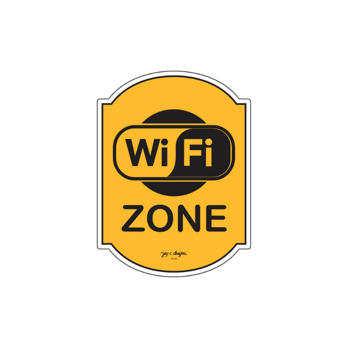 WiFi Zone Acrylic Signage