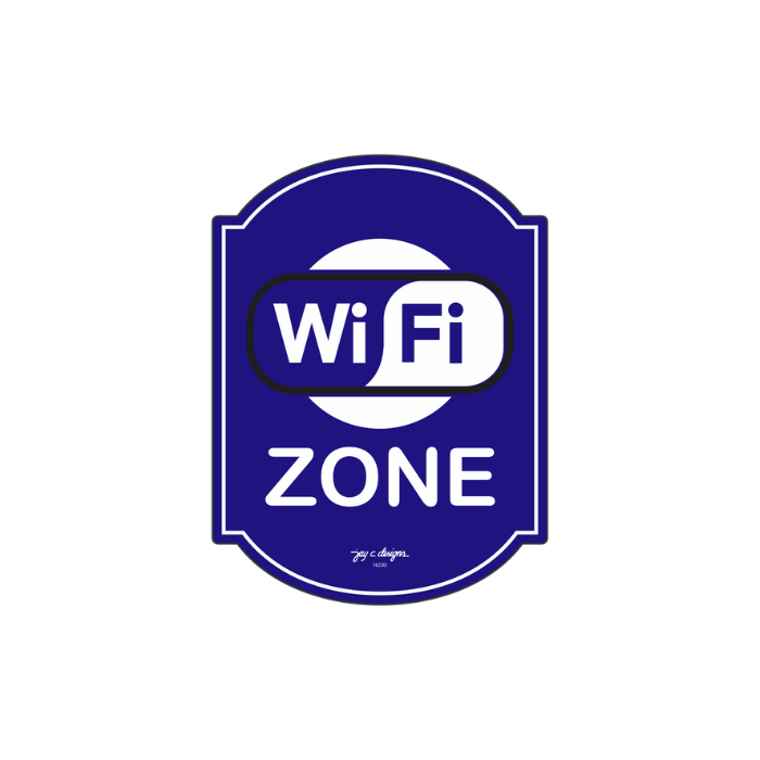 WiFi Zone Acrylic Signage