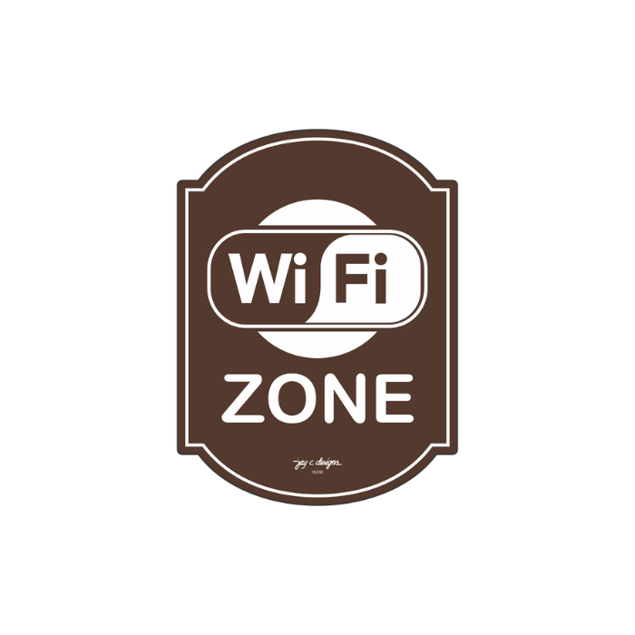 WiFi Zone Acrylic Signage