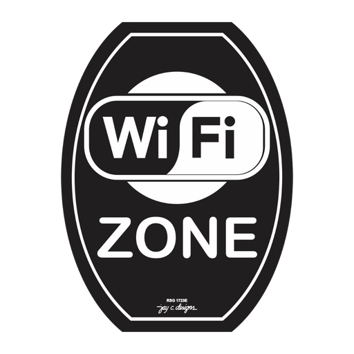 WiFi Zone Acrylic Signage