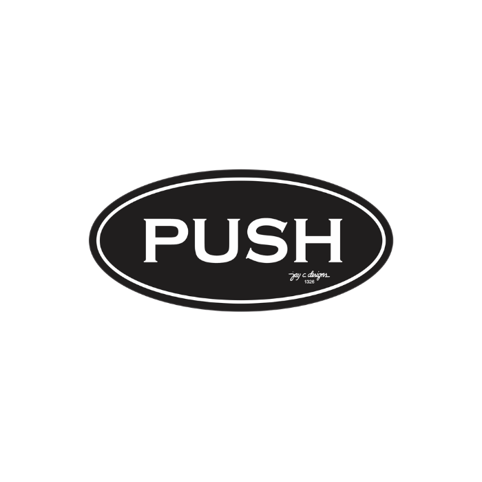 Push Acrylic Signage