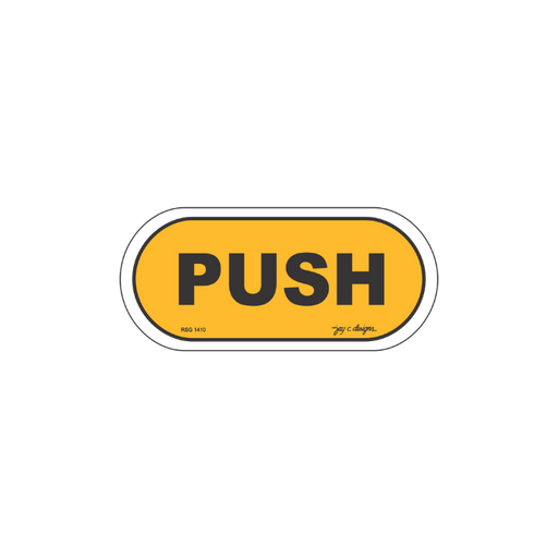 Push Acrylic Signage