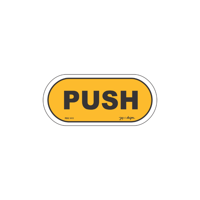 Push Acrylic Signage