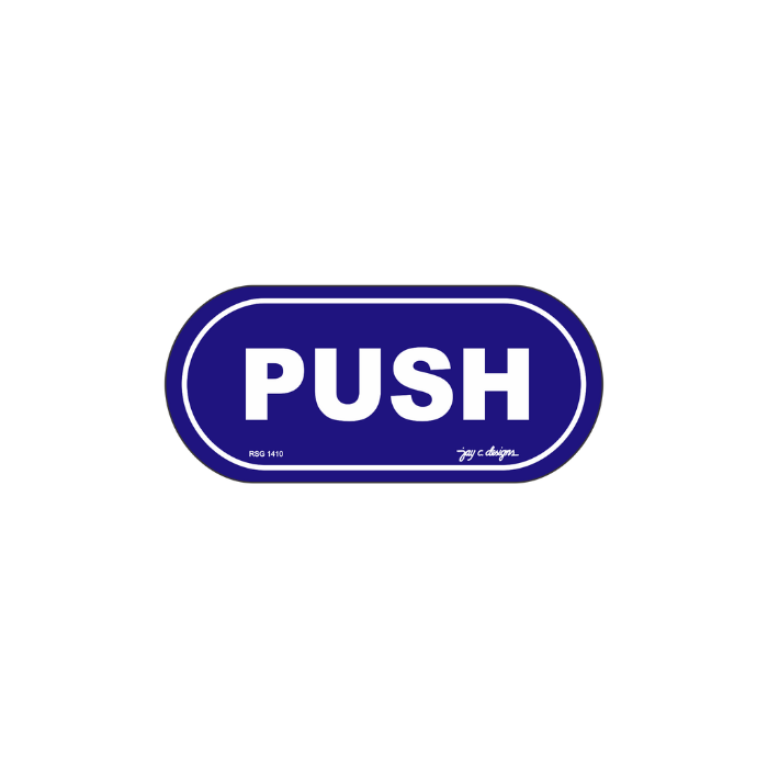 Push Acrylic Signage