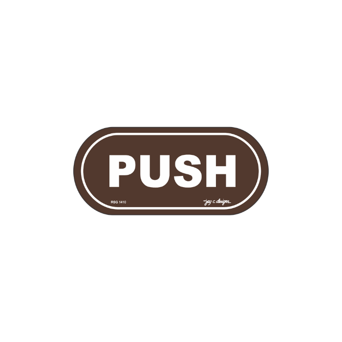 Push Acrylic Signage