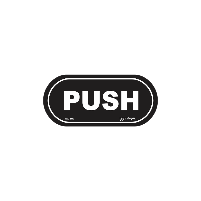 Push Acrylic Signage