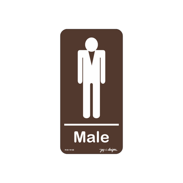 Restroom Male _ Acrylic Signage