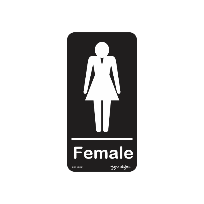 Restroom Female _ Acrylic Signage